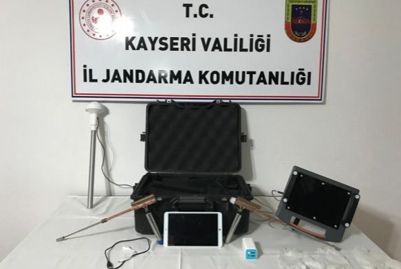 İncesu'da tarihi eser operasyonu: 4 gözaltı