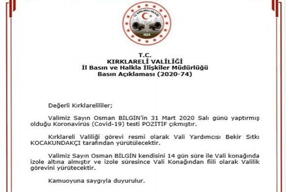 Vali korona virsne yakaland