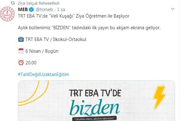 Veli kua program 'Bizden' balyor