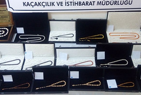 1 milyon lira deerinde tesbih ele geirildi