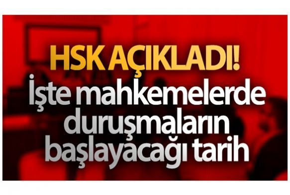 te mahkemelerde durumalarn balayaca tarih