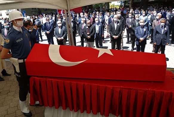 Samsun ehidini son yolculuuna uurlad