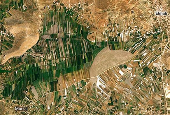 NASA, Antalya'daki tarm arazilerinin fotorafn paylat