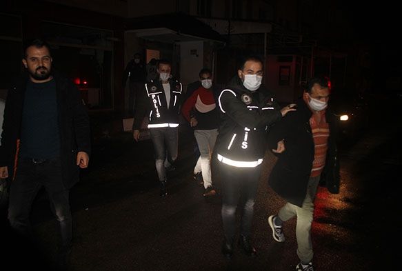 Uyuturucu partisine polis baskn: 1'i kadn 8 gzalt