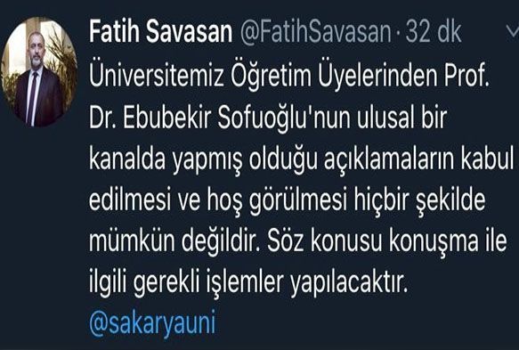 Sofuolunun aklamalar hakknda ilem balatlyor