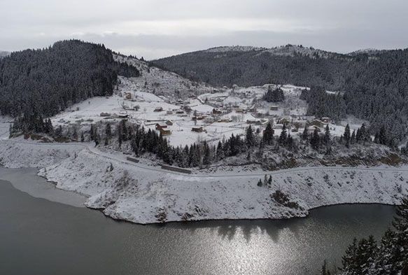 Karadeniz yaylalarnda kar gzellii