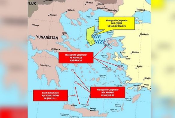 Yunanistan'n Ege'de gerginlii trmandran faaliyetleri devam ediyor