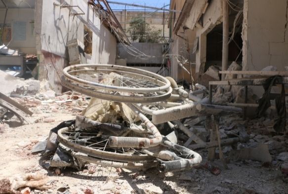 PKK'nn Afrinde saldrd hastane harabeye dnd