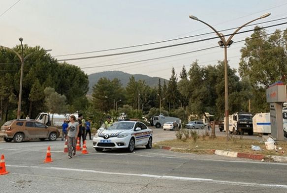 Termik santral blgesindeki alevler etkisini kaybetti