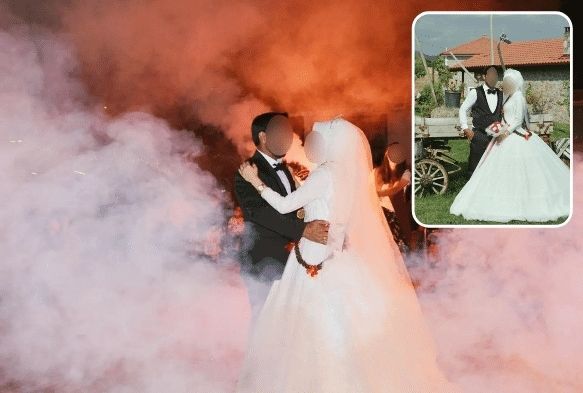 Pozitif gelinin düğünü mahallelinin kabusu oldu
