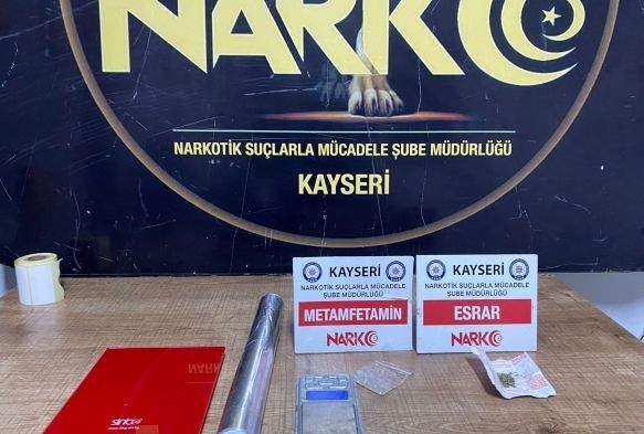 Kayseri'de uyuturucu operasyonu: 1 gzalt