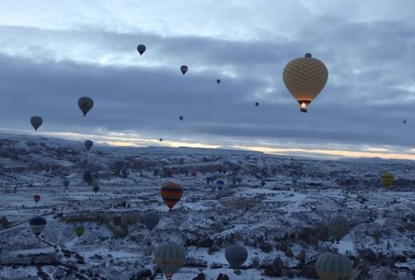 Balon turlarna kar engeli