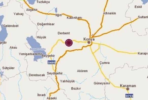 Konyada 4.2 byklnde deprem