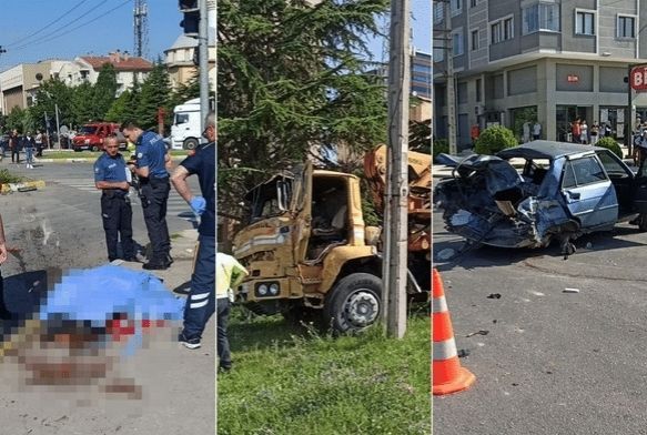 Vinç dehşet saçtı: 1 ölü, 1 yaralı