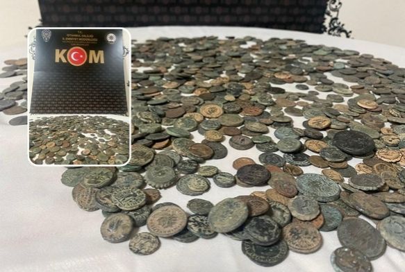 Binin üzerinde sikke ele geçirildi