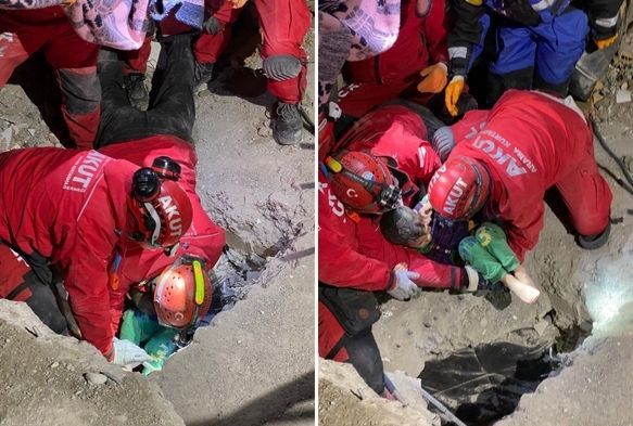 Anne ve çocuğu 47 saat sonra kurtarıldı