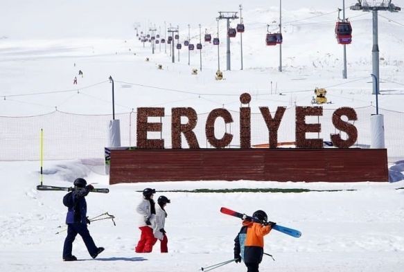 Erciyes’te kayak sezonu kapandı
