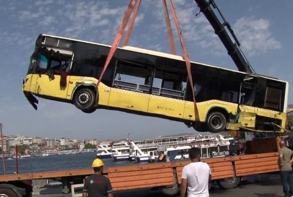 Denize den ETT otobs 7 saatlik almann ardndan karld