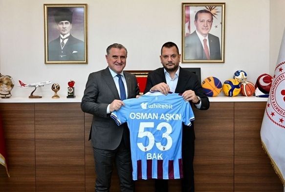 Trabzonspor Başkanı Ertuğrul Doğan, Bakan Bak’ı ziyaret etti