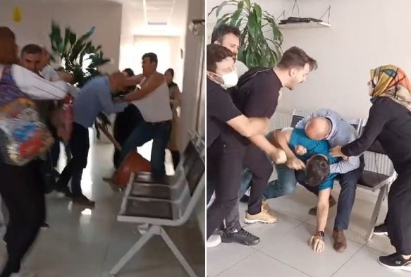 Sağlık ocağını basıp doktorları darp ettiler