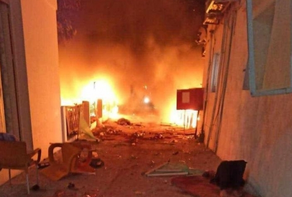 srail Gazze eridindeki Baptist Hastanesini vurdu