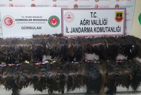 663 bin lira değerinde insan saçı yakalandı
