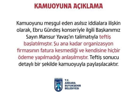 ABB'den Ebru Gündeş Açıklaması!