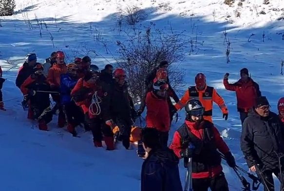 Palandöken'de çığ düştü: 1 ölü