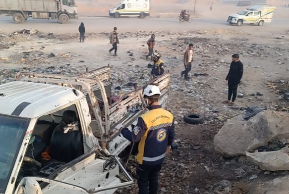 Münbiç'te bomba yüklü araçla saldırı!