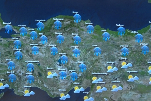 Meteorolojiden kuvvetli yağış uyarısı