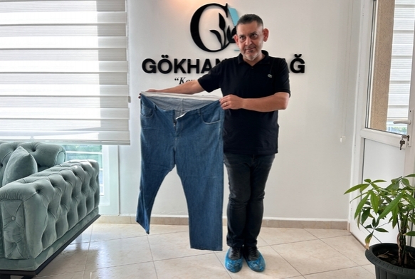 Diyet ve sporla 9 ayda 77 kilo verdi