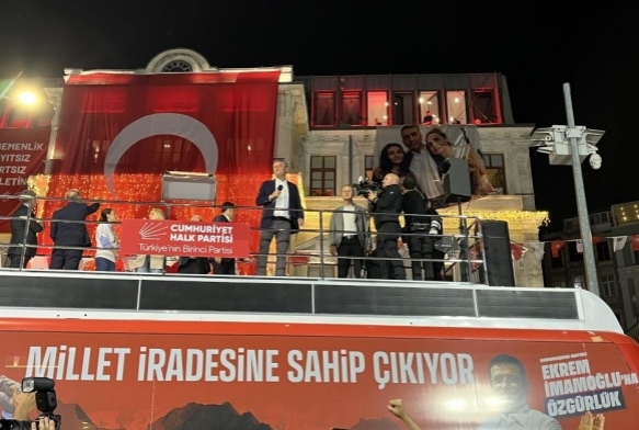 CHP Genel Bakan zel, Beyolu'ndaki mitingde konutu