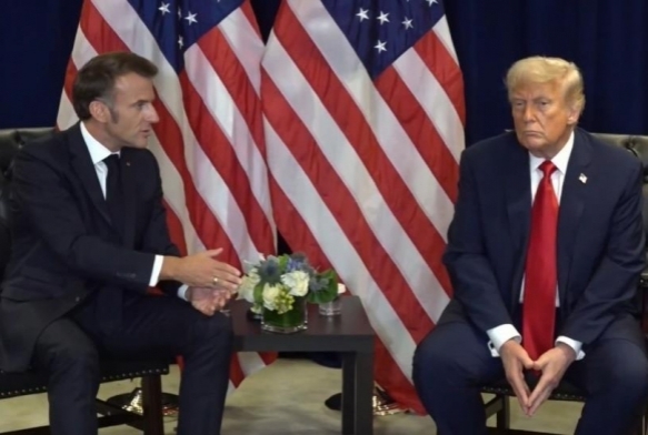Trump ve Macron grmesinde Filistin anlamazl