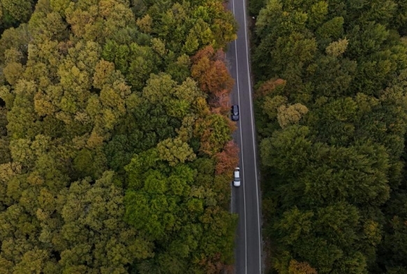 Bolu-Seben yolunda muhteem sonbahar gzellii