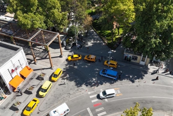 Zabtadan taksi ve duraklarna ynelik denetim