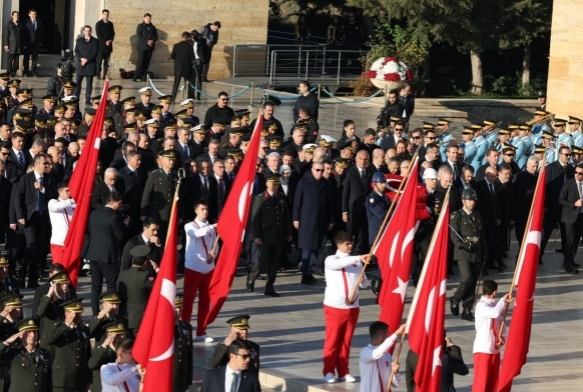 Antkabir'de 10 Kasm treni dzenlendi